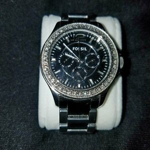 Women's fossil watch, silver tone
